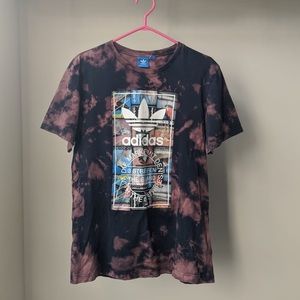 Adidas 3 Stripes Custom Dyed T Shirt